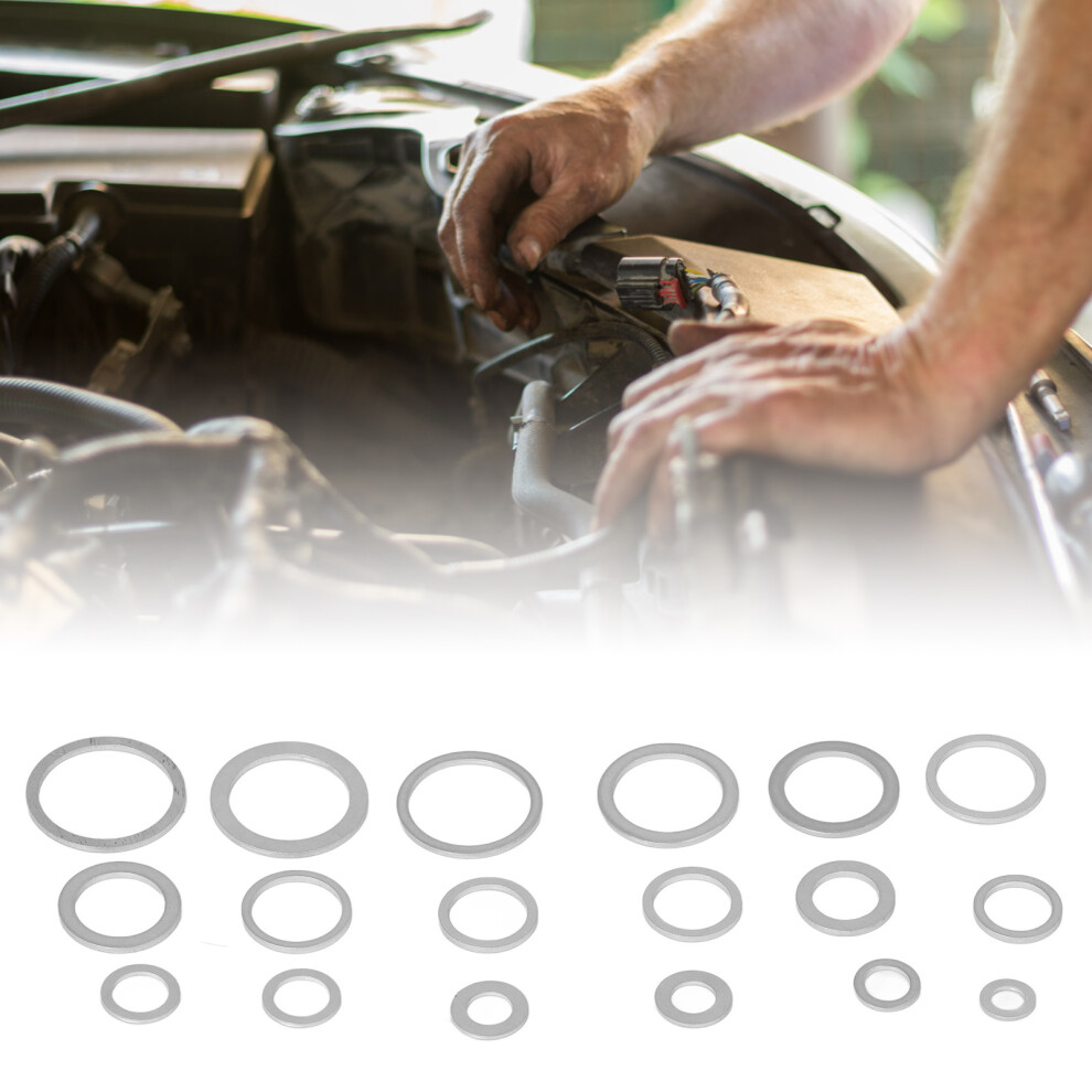 540Pcs Aluminum O Ring Washer Kit: 18 Sizes For Auto & More 6951356273317