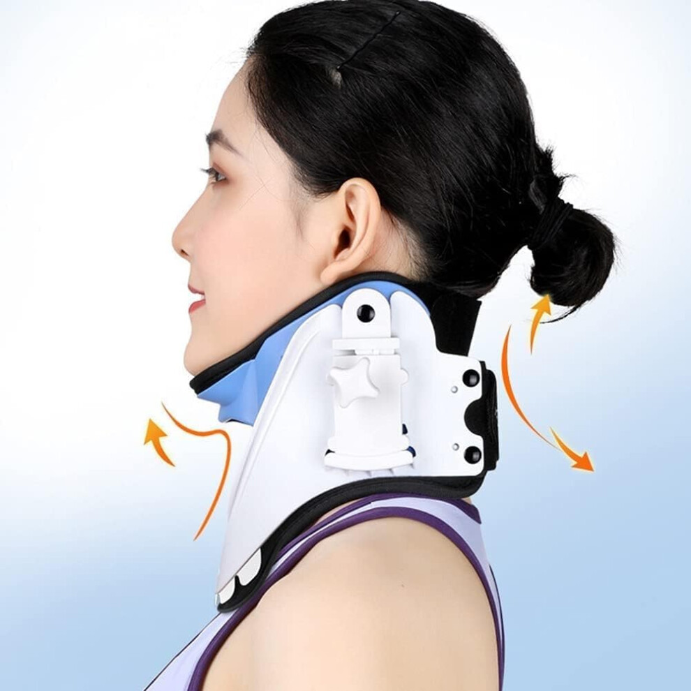 Cervical Collar Adjustable Neck Support Brace For Chiropractic Vertebrae Recovery Tool One Size