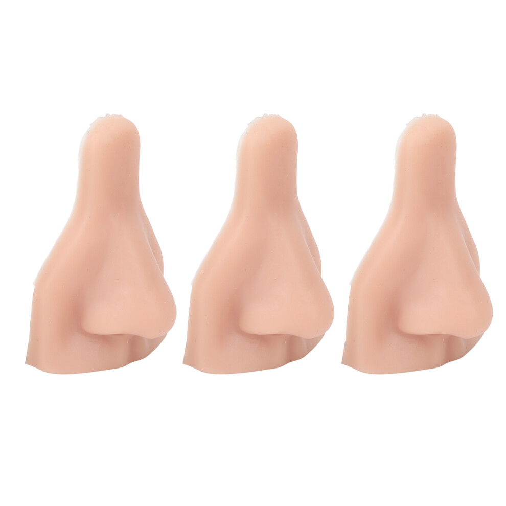 Flexible Silicone Nose Models 3PCS Reusable Practice Teaching Set Medium Flesh
