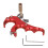 Red Aluminum Alloy Compound Bow Release Aids with Adjustable Trigger 7
