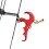 Red Aluminum Alloy Compound Bow Release Aids with Adjustable Trigger 5