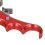 Red Aluminum Alloy Compound Bow Release Aids with Adjustable Trigger 8