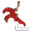 Red Aluminum Alloy Compound Bow Release Aids with Adjustable Trigger 2
