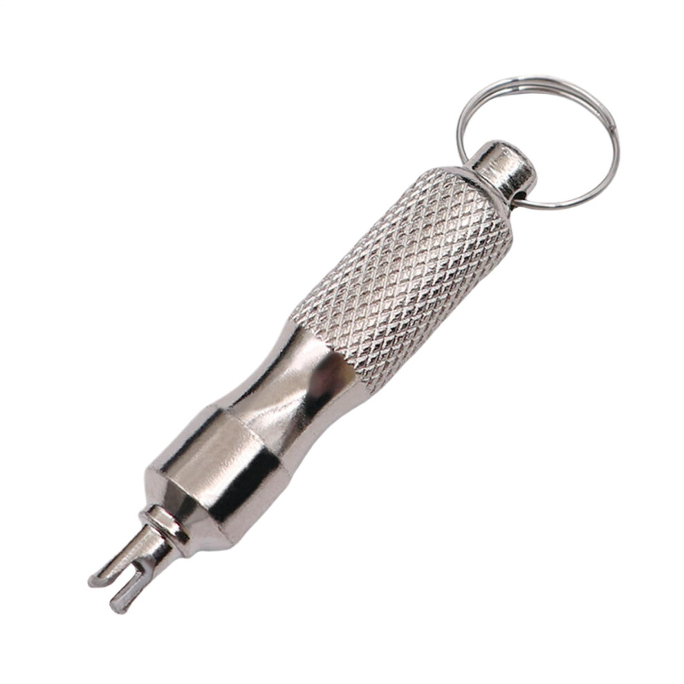 Tyre Valve Removal Tool Portable Keychain Tire Valve Stem Tool Valve Core Wrench Pocket-Sized Car Tire Repair Accessory 9067246362294