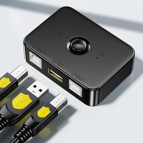 Printer Sharer USB 2.0 Powered USB Sharing Hub For Computer 2