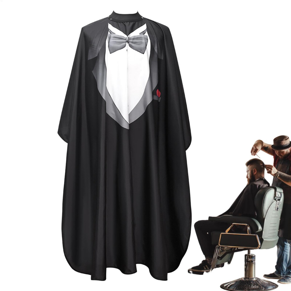 Barber Cape Gown Style Dressing Room Apron | Haircut Apron For Barbershop, Lightweight, Comfortable Hairdressing Cape