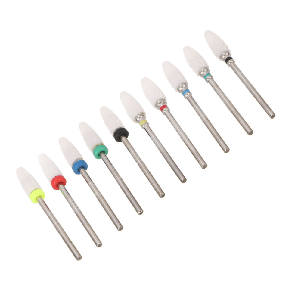 10pcs Nail Drill Bits Organizer Stand with 20 Holes for Manicure Tool