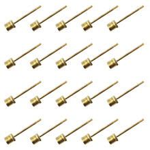 Air Inflation Needle 20Pcs Stainless Steel Replacement Inflatable Needles Gold For Sports Ball Pumps