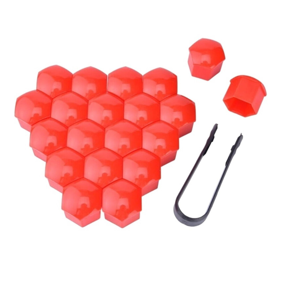 Nut Bolt Cover 20Pcs 17Mm 19Mm 21Mm Wheel Nut Caps Hub Screw Protectors For Automobile Red 9084446654196