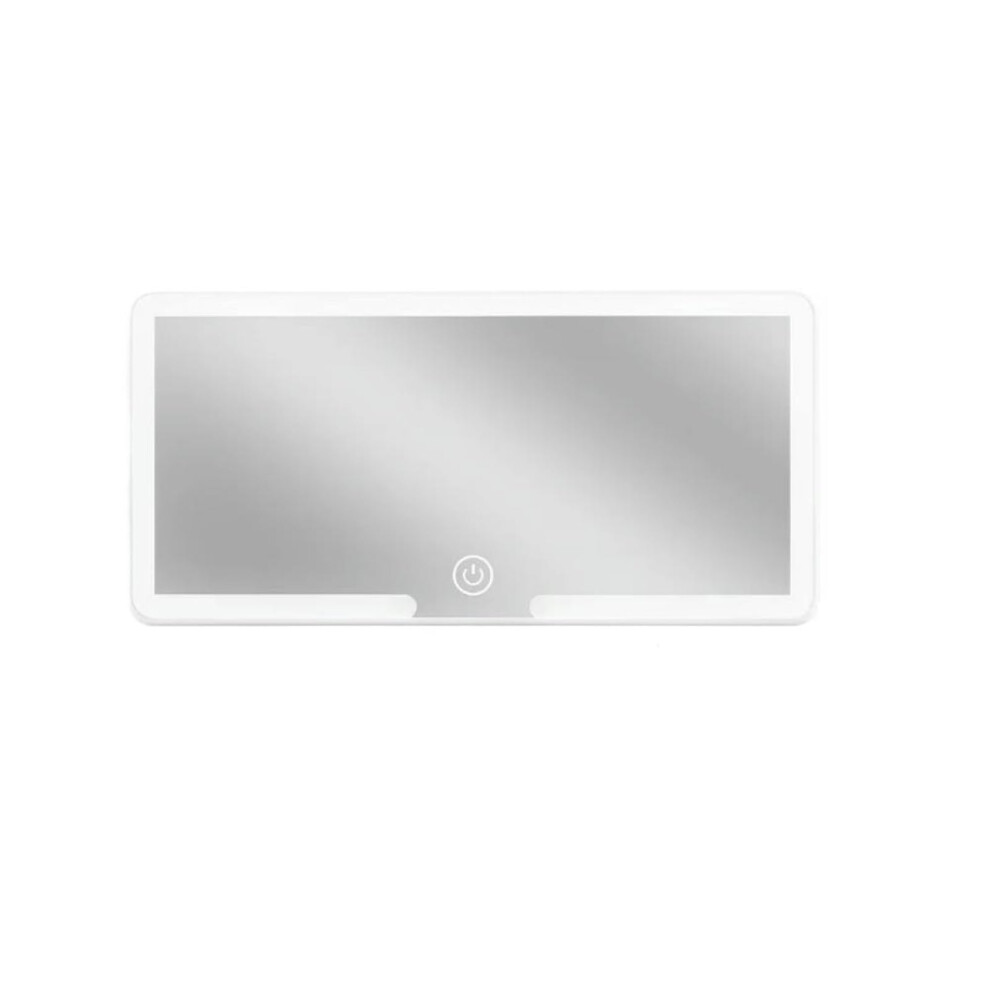 Car Vanity Mirror Mode Stepless Dimming Rechargeable Touch Sensor Car Visor Mirror Light/White 9393856673629