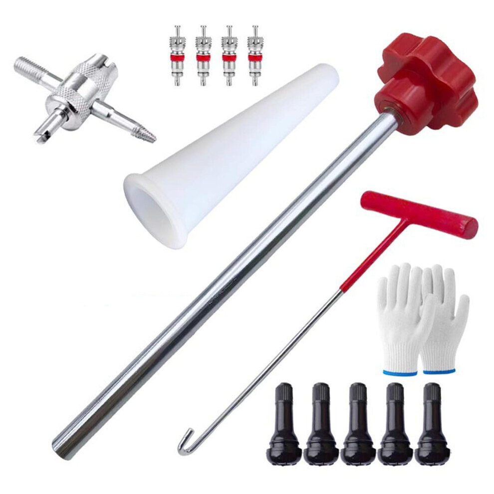 Tire Repair Valves Tool Set Valve Core Tool Kit Valve Installation For Car Truck Bicycle Valves Home Garage Workshop 9354506575281