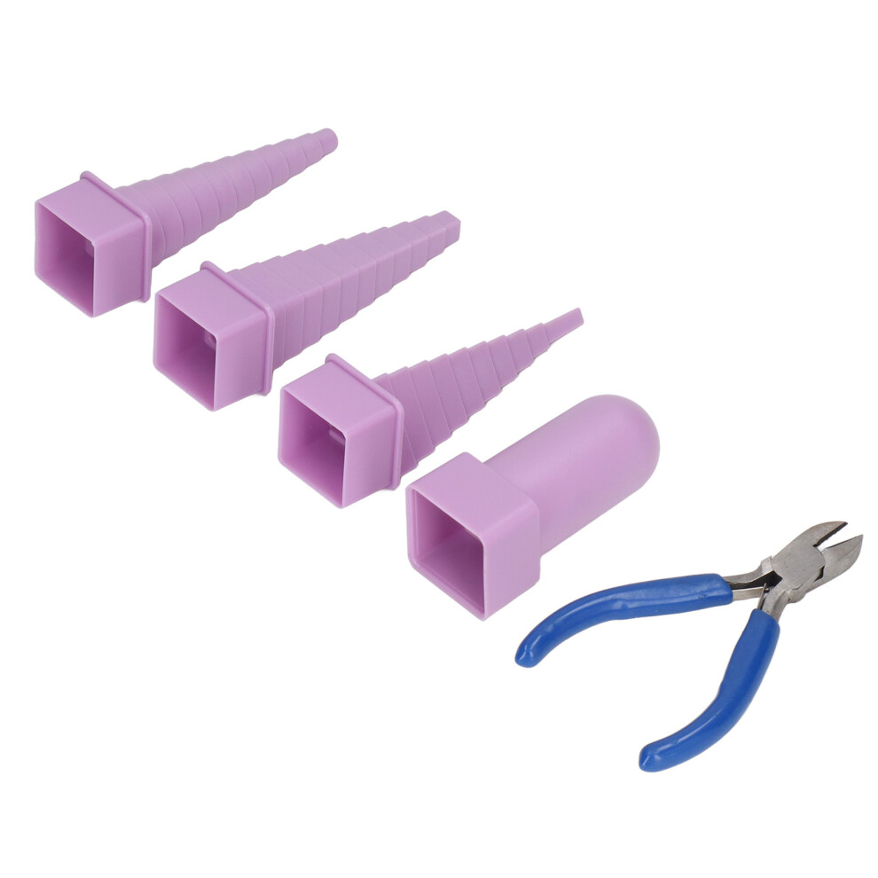 4Pcs Jewelry Mandrel Set With 5In Pliers - Round, Oval, Triangle, Square 8081356281000