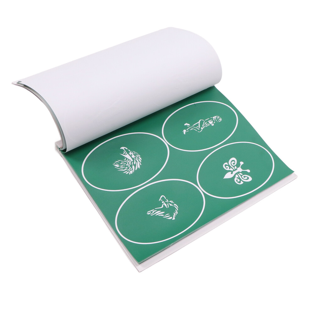 Reusable PVC Glitter Tattoo Stencils Set 100 Designs for Body Art