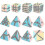 (As show, A07) Professional Magic Speed Cube 2x2 3x3 4x4 5x5 Pyramid Magic Cube Cartoon 2
