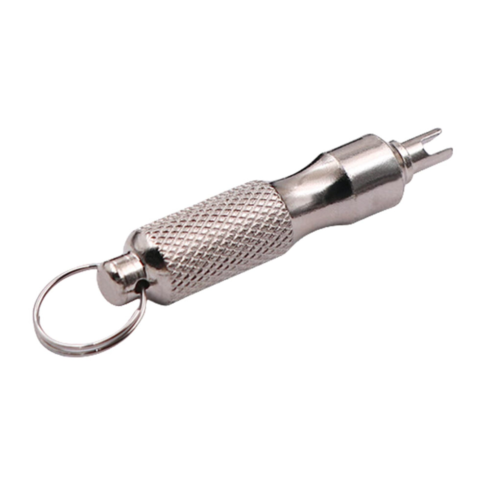 Tire Valves Wrench Lightweight Alloy Keychain Tool Schrader Compatible Quick Access Disassembly For Long Trips 9354506575434