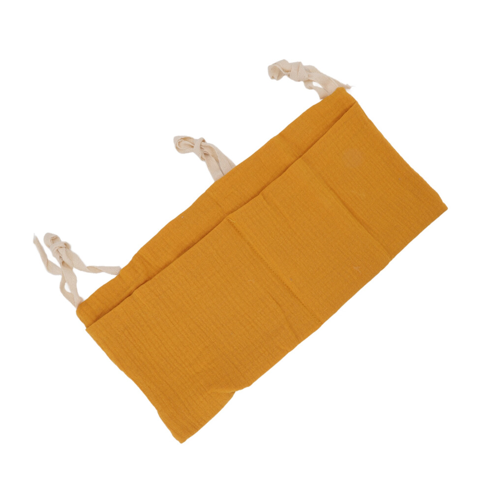 Baby Toy Organizer Hanging Bag 2 Pockets Adjustable Ginger Color