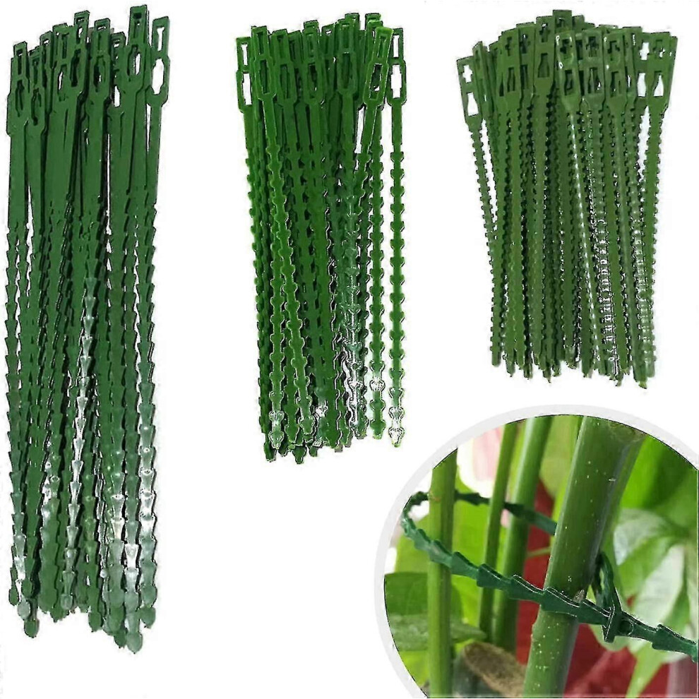 Pack of 150 adjustable garden ties, plant ties and supports, for supporting plants and shrubs, flexible plastic twist ties (3 sizes)