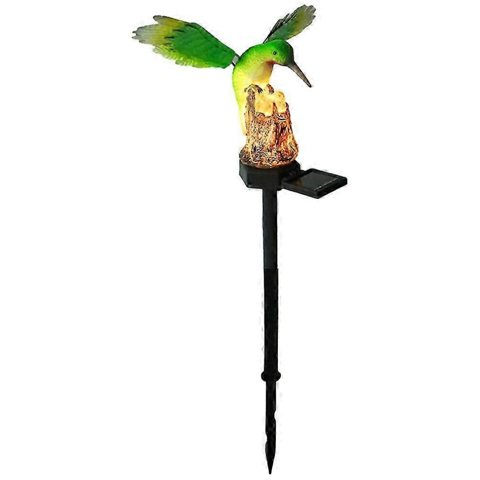 Solar-Powered Hummingbird Stake Decorative Outdoor Hummingbird Solar-Powered Bird Light