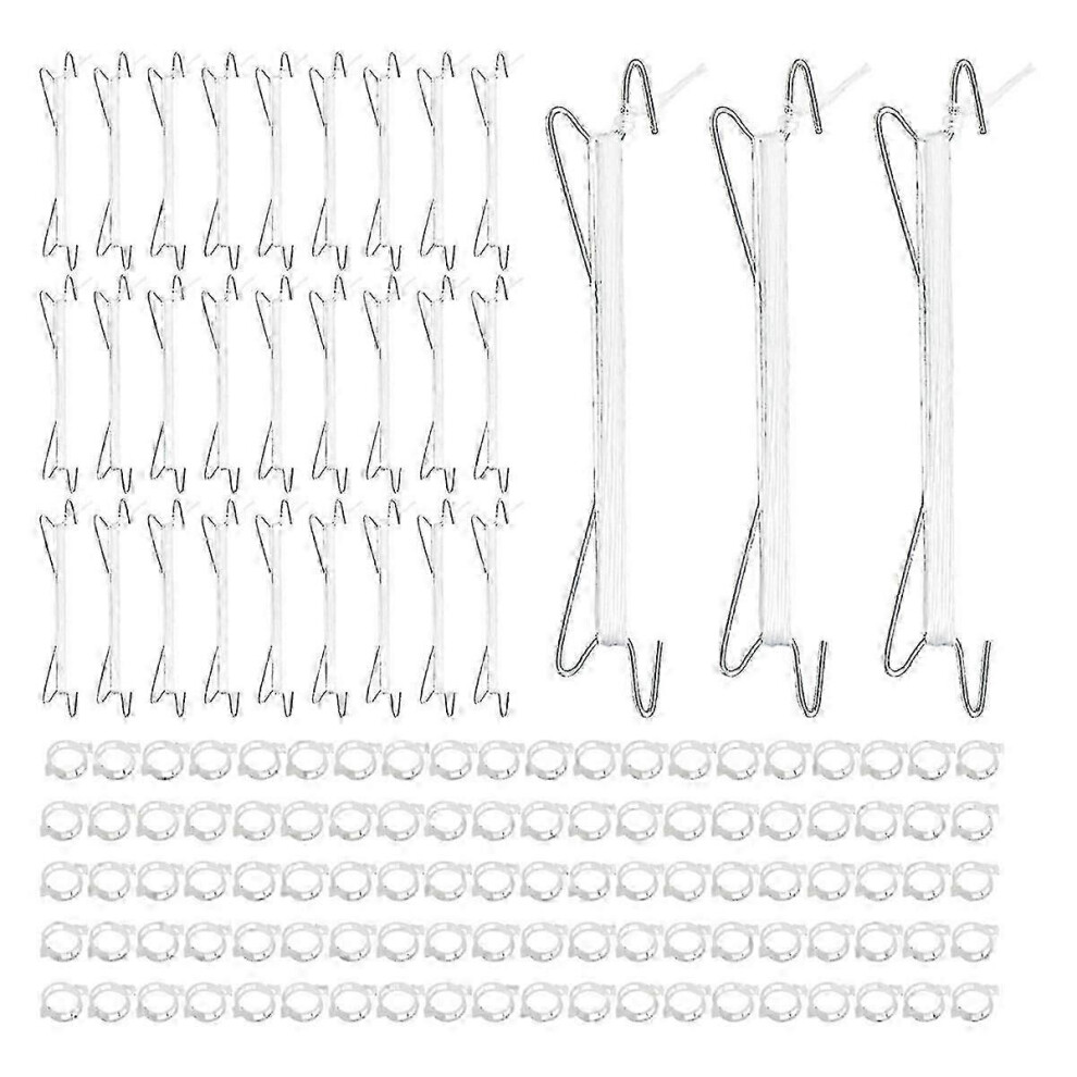 Tomato hooks with string, plant support clips, tomato support hooks