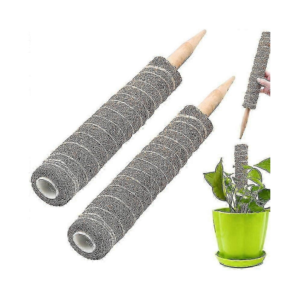 Set of 2 climbing plant supports, 30cm, coconut fiber stems for Monstera
