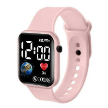 (As show, orange) Kids Digital Electronic Watch Children Boys Girls LED Watches Sports Waterproofv1