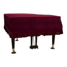 (As show, 210 to 220CM) Velvet Grand Piano Cover Piano Cover-antistatic Non-stick Ash