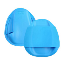 Swim Hand Paddles Soft Hand Paddles for Swimming Webbed Palm Gloves Sky Blue for Kids and Adults