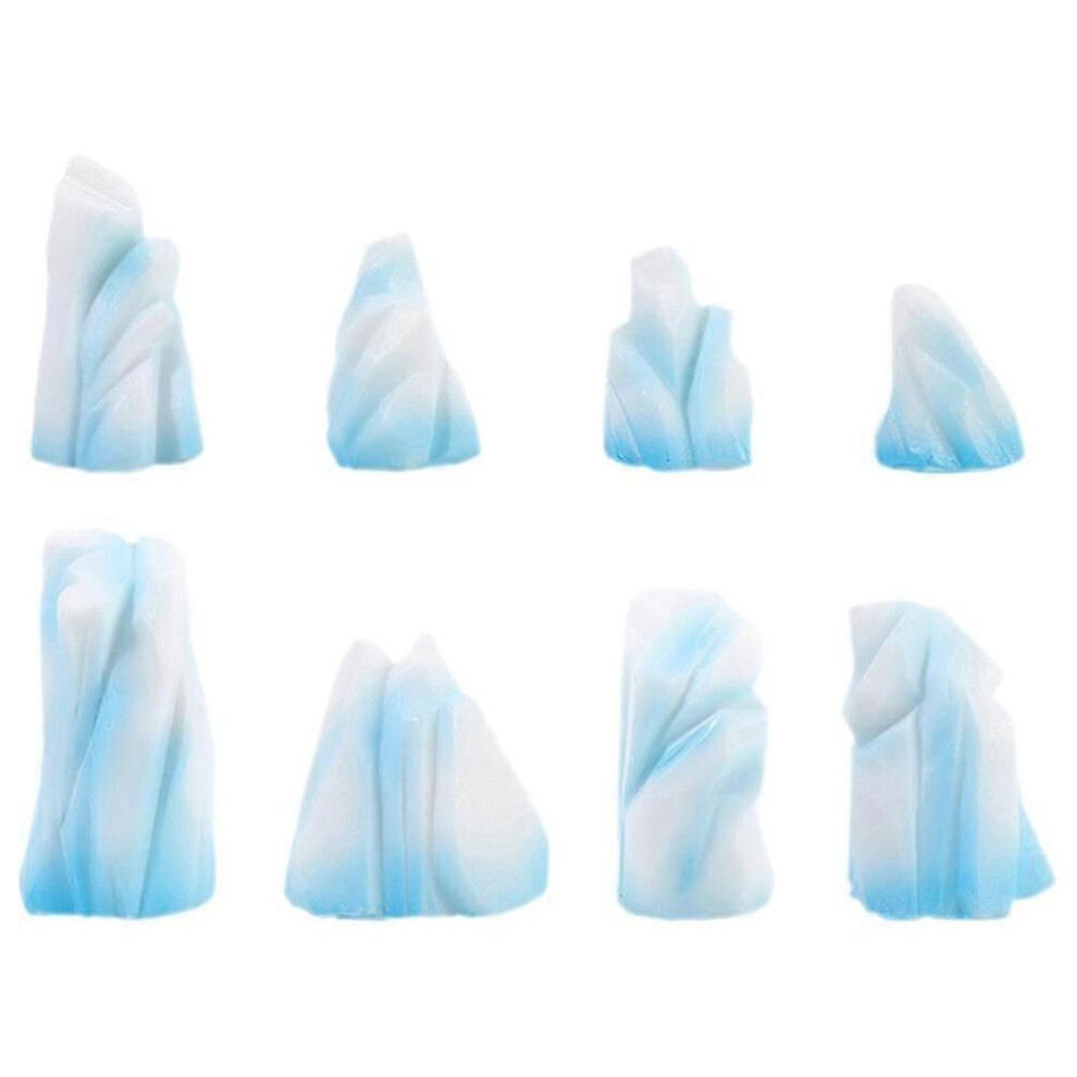 Set of 8 Floeberg miniature miniatures for micro-landscapes