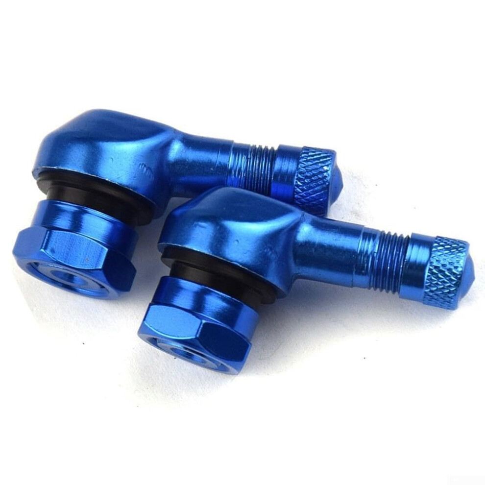 Tubeless Tire Stem Solutions For Motorcycles Aluminium High-Grade Components, Tubeless Stem Kit, Finish Blue 9393856674800