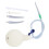 320ml Silicone Enema Bulb with Curved Soft Head for Home Cleaning 9