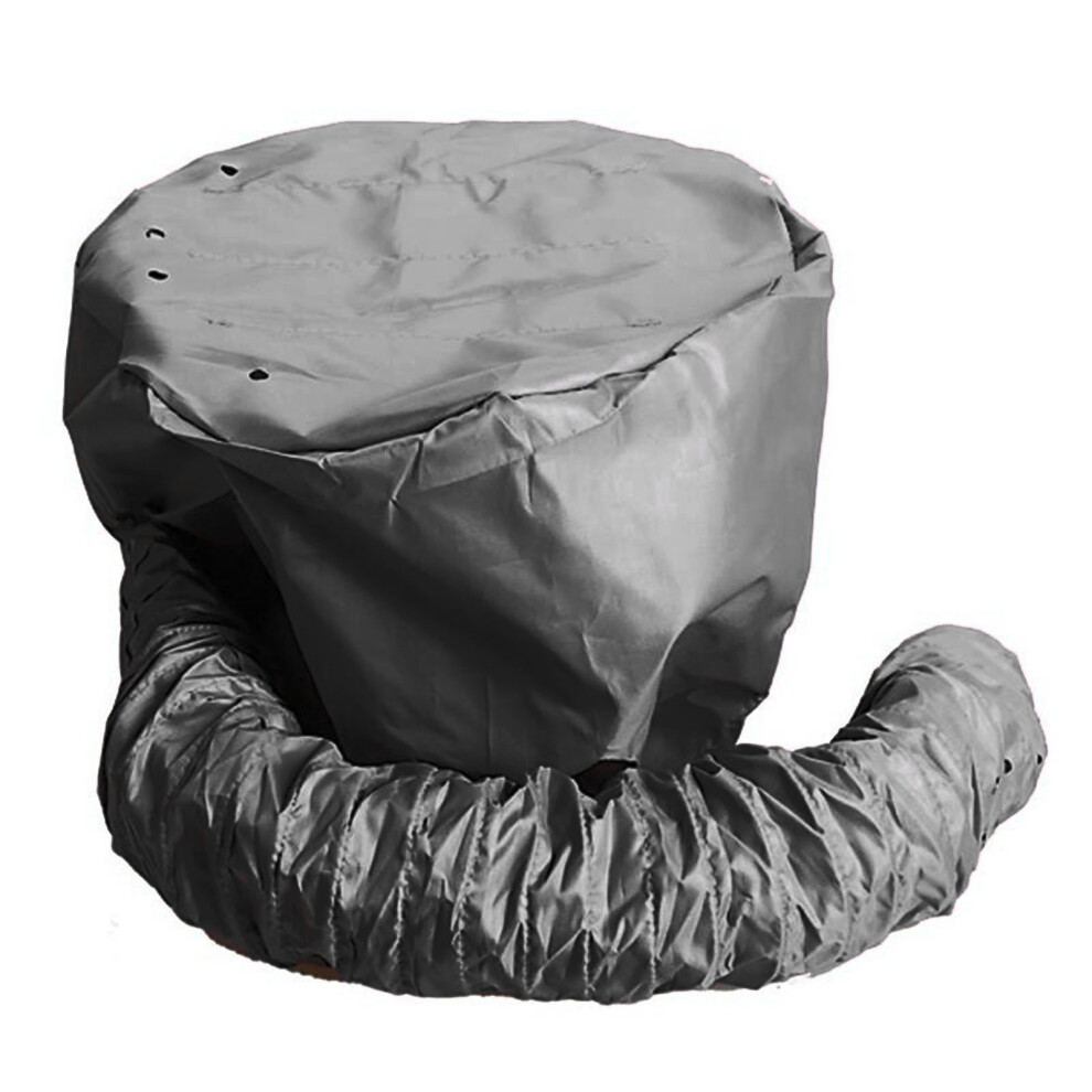 Adjustable Black Hair Dryer Bonnet Hood for Deep Conditioning & Hot Oil