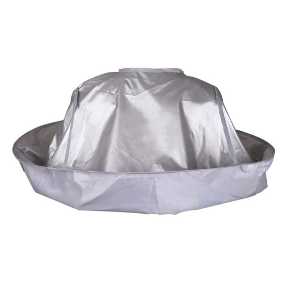 Silver Barber Cape Hairdressing Cape For Salon Umbrella Style Hair Cloak Adult Barber Cape