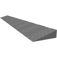 2 Inch Door Threshold Ramp For Robotic Vacuum Cleaner Indoor Use 100x13x6.5 Cm Grey