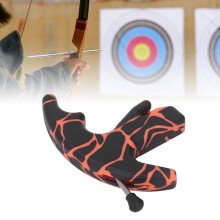 3-Finger Sensitive Thumb Bow Release Orange for Outdoor Archery