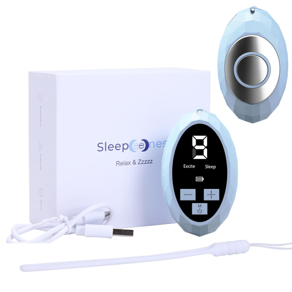 Handheld Sleep Device 9-Speed Sleep Aid Intelligent Portable Relaxation Device Blue C