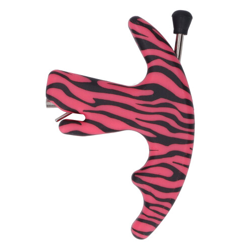 Pink 3-Finger Sensitive Thumb Bow Release for Outdoor Archery, Plastic 1