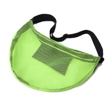 Light Weight Sports Equipment Bag, Mesh Bag, Adjustable Shoulder Strap, For Basketball Football Volleyball Tennis, Green