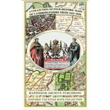 Cambridgeshire 1611 1836 Fold Up Map that includes Four Historic Maps