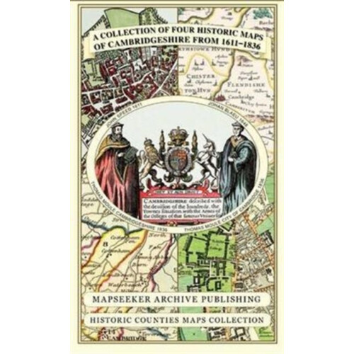Cambridgeshire 1611 1836 Fold Up Map that includes Four Historic Maps