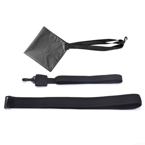 Nylon+PP Swim Parachute Comfortable Fit, 40cm Black, Multiple Sizes, Nylon+PP Material