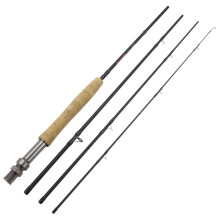 8Wt Fly Rod 9 Ft Carbon Fiber IM7 Fast Action 4-Piece Saltwater Proof Long-Distance Casting