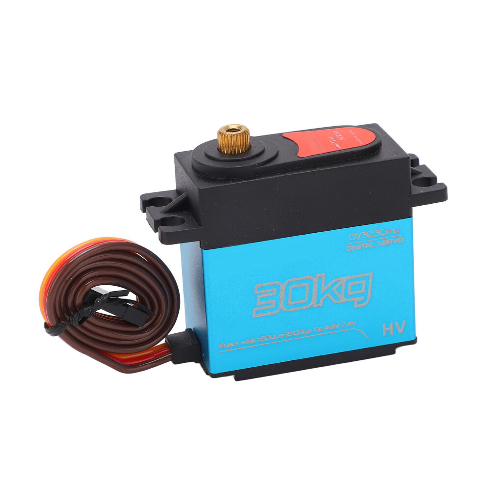 Rc 30Kg Aluminum Alloy Waterproof Digital Servo 180 For Rc Car, Boat, Robot Blue 4971356292561