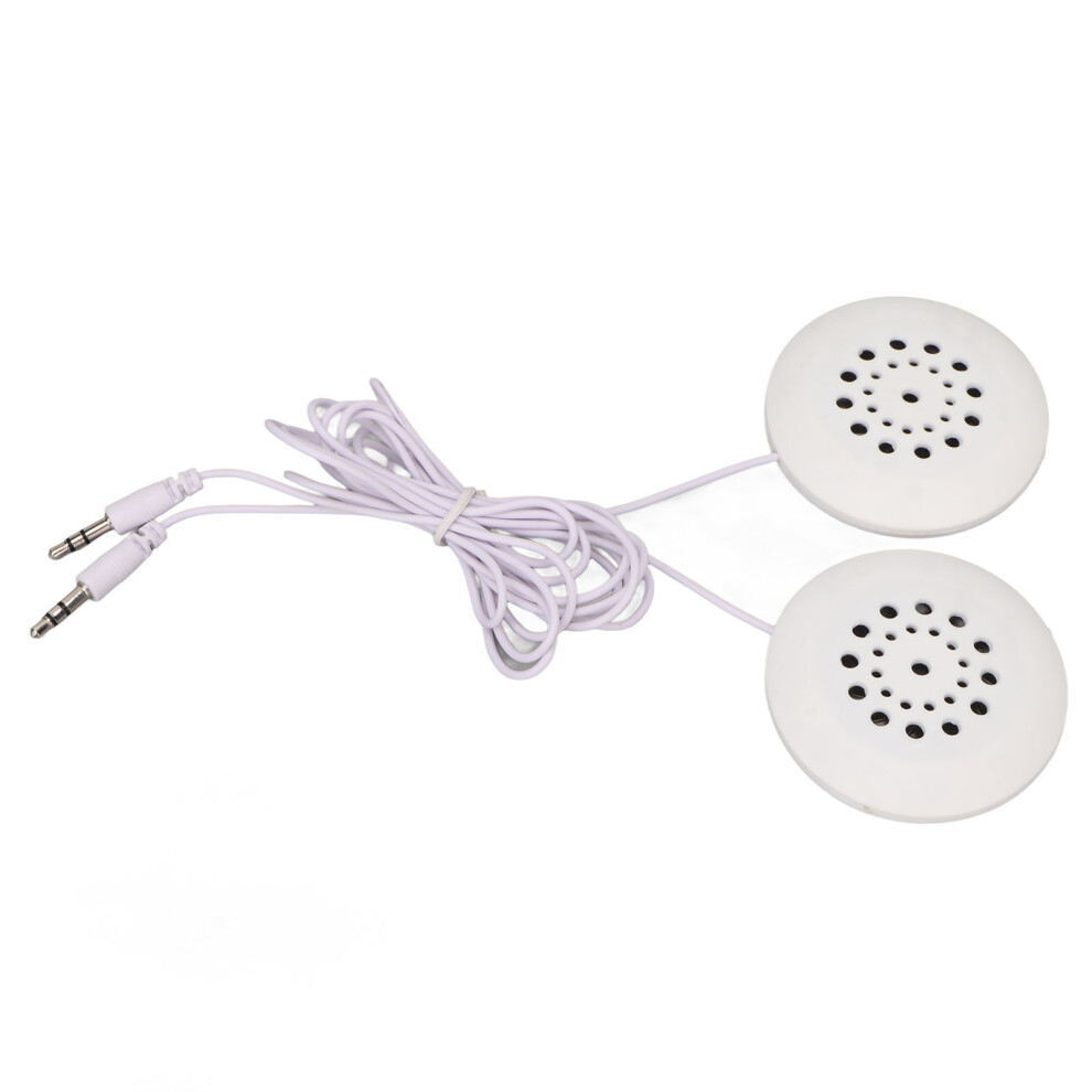 White Prenatal Belly Headphones For Pregnancy With Music Splitter