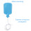 Professional 2L Silicone Enema Kit with 5ft Hose - Blue 11