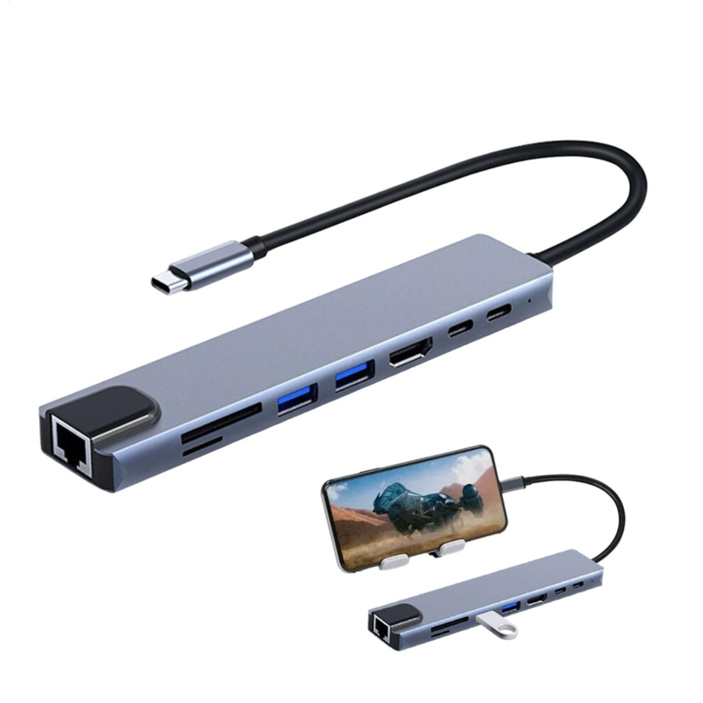 Usb C Hub 8 In 1 Usb C Splitter, 5Gbps Data Transfer, 4K Video Output Usb Port Hub 9067246365172