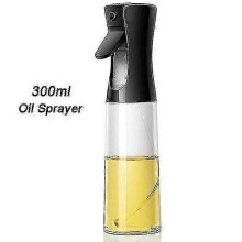 (300ml - Black) 210ml Olive Oil Spray for BBQ Cooking Baking Olive Oil Sprayer Empty Bottle Vinegar Bottle Oil Dispenser Salad