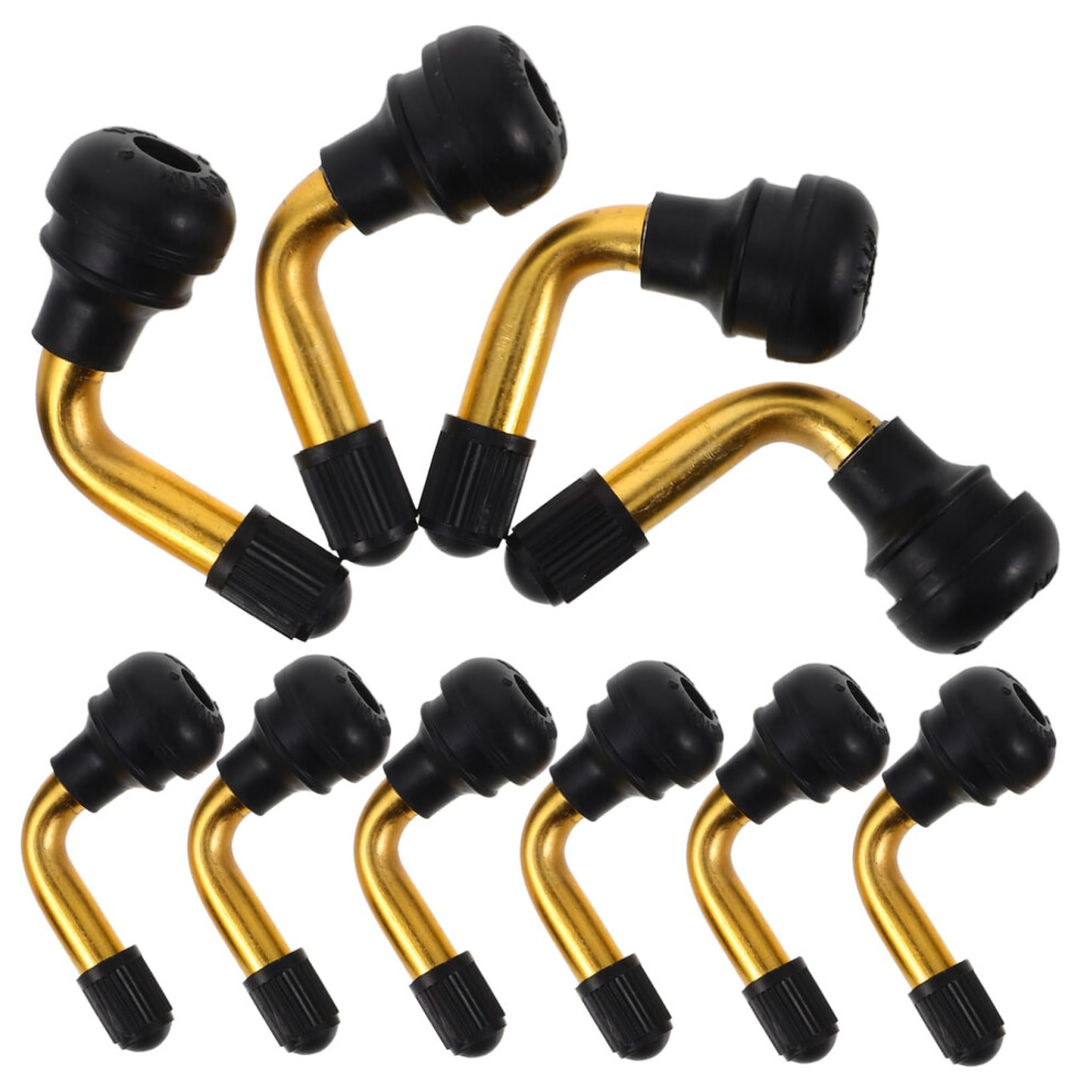 Valve Stem Extensions 10 Pack Angled Tubeless Tire Valves For Motorcycle Car ATV With Dust Caps Included And Easy Seal-image-OPC-PMGWKKN-NEW