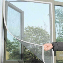 (White/Black, Black) Window NET Mesh Screen FLY INSECT Mosquito Moth Insect Screen Netting UK (NON-MAGNETIC)