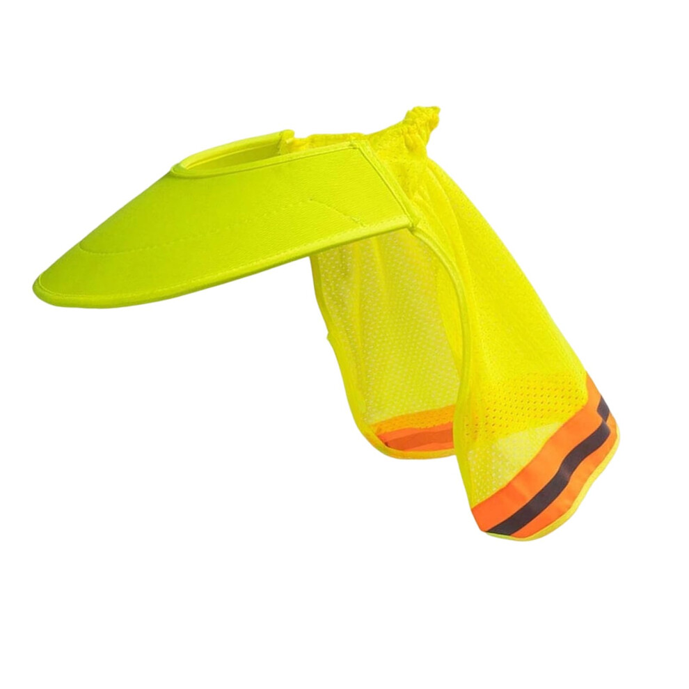 Sunshade Sun Visors For Helmets Neck Cover Mesh Design Day Night Visibility Enhancement Fluorescent Green 9354506578039
