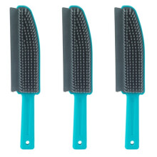 Beldray Upholstery Brush Set of 3 Pet Hair Remover Rubber Bristles Scraper Lip